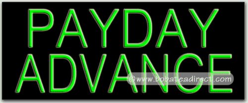 Payday advance Neon Sign by Boba Tea Direct