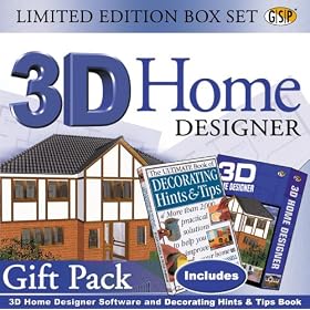 3D Home Designer Deluxe limited edition box with FREE The Ultimate Book Of Decorating Hints & Tips