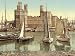 Vintage Travel Poster - General view end Carnarvon Castle (i.e. Caernarfon) Wales 24 X 18