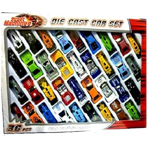 36 PC DIE CAST CAR MODEL SET F1 CONVERTIBLE RACING CARS KIDS TOY PLAY SET 015930