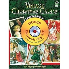 Vintage Christmas Cards CD-ROM and Book (Electronic Clip Art)