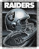 Oakland Raiders NFL Triple Woven Jacquard Throw (Spiral Series) (48x60)