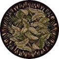 Jungle Fever Rug - Ebony/ Sage (7'7" Round)
