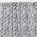 Sin in Linen Black Zebra One Curtain Panel, 48 by 84-Inch