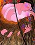 The First Kiss: Lined (Laurel Burch the Lovers)