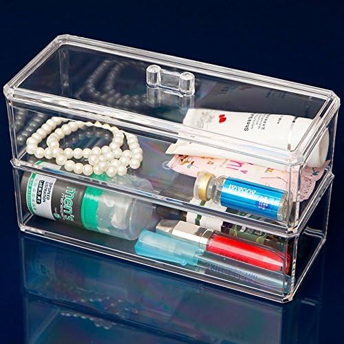 GUOGUOGO Two Rectangle With A Lid Set Display Boxes Storage Display Lip Glosses