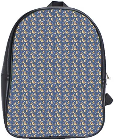 Teddy Bear On A Moon Shoulder Bag/School Backpack