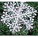 Malloom 30Pcs Christmas Tree Hanging Snowflake Decoration White Snowflake Orngament