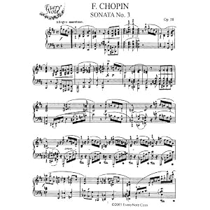 Buy Chopin Sonata No. 3, Op. 58: Instantly download and print sheet music by Chopin