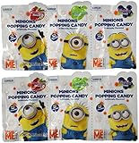 Despicable Me Minions Popping Candy Pack of 6 with Lollipop