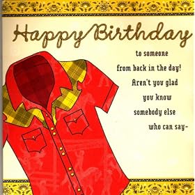 Country Western Musical Birthday Greeting Card - Barbara Mandrell and George Jones Sing "I Was Country When Country Wasn't Cool"