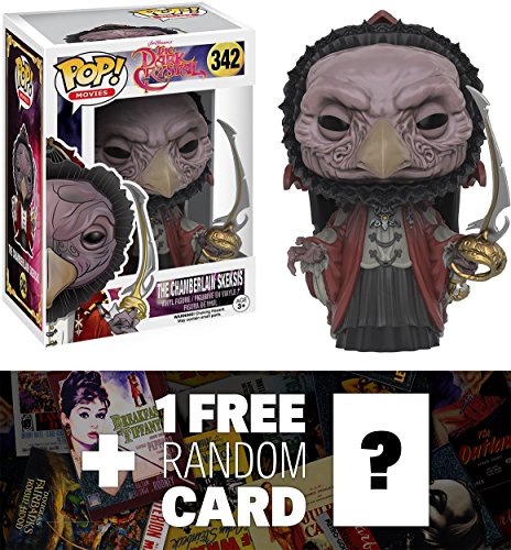The Chamberlain Skeksis: Funko POP! x The Dark Crystal Vinyl Figure + 1 FREE Classic Movie Trading Card Bundle (096939)