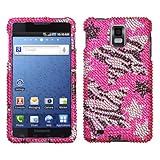 Rebel Stars Diamante Phone Protector Cover for SAMSUNG I997 (Infuse 4G)