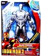 Iron Man 2 Movie Series 12 Inch Tall Electronic Action Figure - IRON MAN MARK II (Silver Color) with Light-Up Chest and Hand, Motion Activated Flight and Combat Sounds Plus Repulsor Projectile Launcher with 3 Projectiles