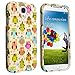 Galaxy S4 Unique Durable Rubberized Case. Luxmo CRSAMSIVFANOWL - Retail Packaging- Fancy Owl