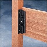 Surface Mounted Keyhole Bed Rail Brackets - 90 Degree Bracket Set