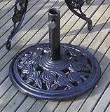Outdoor Living : Rose 12kg Parasol Base Matt Black