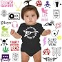 Baby Rock 'n Roll One-Piece w/ Assorted Designs (Black)