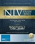 Zondervan NIV Study Bible: New International Version, Black, Renaissance Fine Leather, Study Bible, Wide Margin