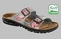 Alpro Slipper ''P 250'' aus Birko-Flor in letter mix grey mit schmalem Fussbett