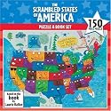 Gamewright The Scrambled States Of America Puzzle And Book Set
