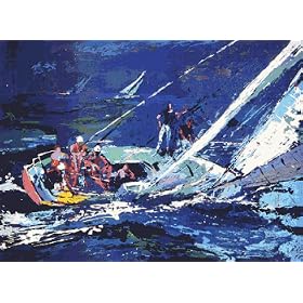 Sailing Hand Signed Print by Leroy Neiman