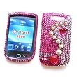 BlackBerry Torch 9800 & 9810 Snap-on Protector Hard Case Rhinestone Cover "Bling Bling Pink" Design