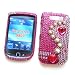 BlackBerry Torch 9800 & 9810 Snap-on Protector Hard Case Rhinestone Cover "Bling Bling Pink" Design