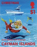 Cayman Island Christmas Stamp Print (Reproduction) 8