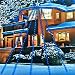 200 LED House Star with 5 strings outdoor Christmas lights set BLUE