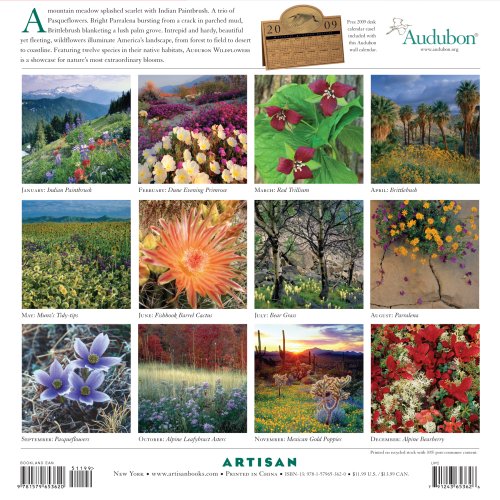 Audubon Wildflowers Calendar 2009 (Wall Calendars) under Biological Sciences in The Books Store