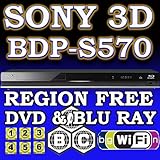 CODE FREE 3D SONY BDP-S570 Multi Region Code Free DVD 012345678 PAL/NTSC Blu Ray Zone A+B+C Player, 