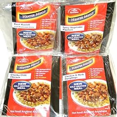 4er Set HeaterMeals selbsterhitzende Mahlzeiten, Set mit 4 Fertiggerichten, verschiedene Geschmacksrichtungen