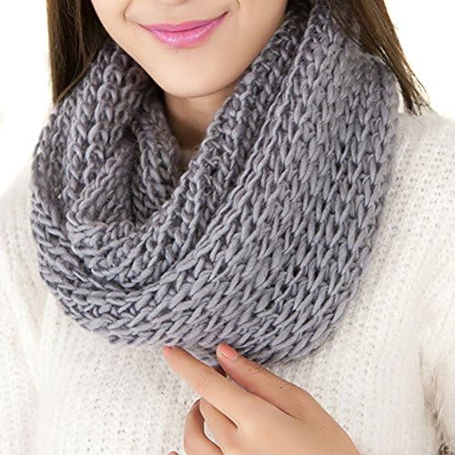 Nsstar Fashion Women Lady Girls Women Warmer Winter Thick Knit Wool Soft Infinity Scarf Neck Long Loop Circle Ring Scarf Cowl Hood Shawl