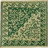 Patina M712 Persian Outdoor Rug, Garden Green 4 Feet by 4 Feet
