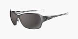 Oakley Behave Sunglasses ( Black chrome frame, Warm grey ) - B000S1RFZY