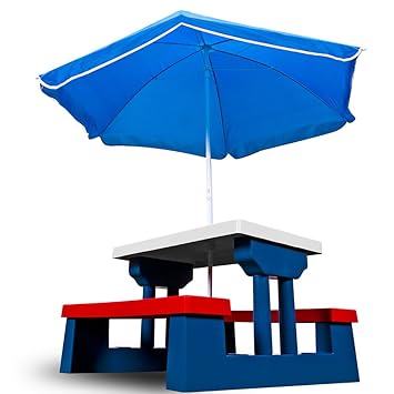 Kindersitzgruppe Inkl Sonnenschirm Kinder Sitzgruppe 2 Banke Tisch De Shop