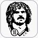 Suchen : T-Shirt Carlos Valderrama ::: Farben: skyblue, sand, weiss und rot ::: Gr&ouml;&szlig;en: S-XL (Fu&szlig;ball)