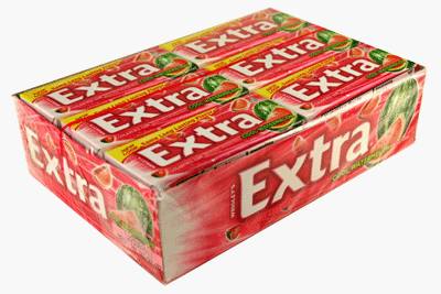 Extra PTP Cool Watermelon 12, 15 Stick Packs by Sugar-Free Candy
