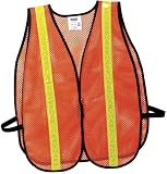 Port Authority - Mesh Safety Vest, Orange, XX-Large/ XXX-Large