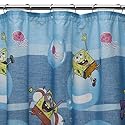 SpongeBob SquarePants Bubbly Fun Fabric Shower Curtain