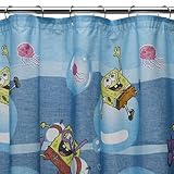 SpongeBob SquarePants Bubbly Fun Fabric Shower Curtain