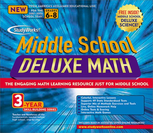 StudyWorks Middle School Deluxe Math 5.0