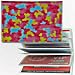 3D Lenticular ID Card Holder with vinyl insert of six frosted pockets, multi-Color , INK, Red Green, BLue
