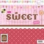 Diecuts with A View Sweet Paper Stack, 12-Inch-by-12-Inch, 48-Sheets/Pad