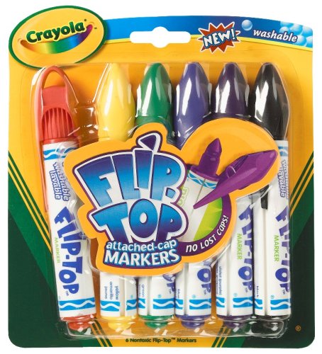 Childrens Toyshop  Toys : Crayola 6 Flip Top Markers