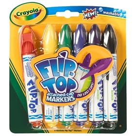 6 CT. FLIP-TOP MARKERS