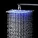 LED Colors 12 Inches Top Shower Head Chrome Brass Rainfall Over-head Sprayer