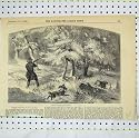 1855 Antique Print View Grouse Shooting Nova Scotia