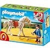 PLAYMOBIL 5107 - Knabstrupper mit rot-grauer Pferdebox